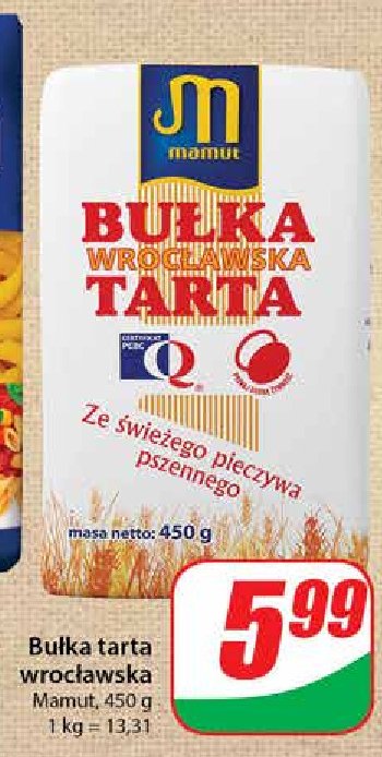 Bułka wrocławska tarta Mamut promocja