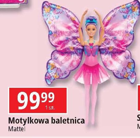 Lalka w kostiumie motylka Barbie promocja w Leclerc