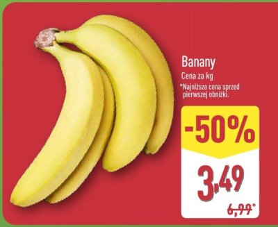 Banany promocja w Aldi