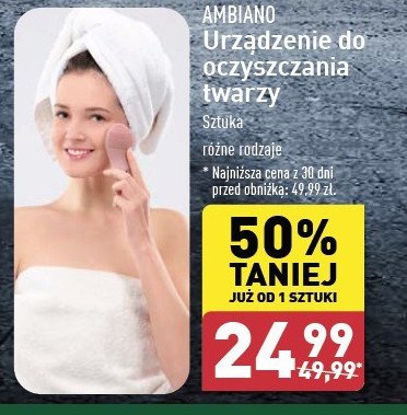 Urządzenie do oczyszczania twarzy AMBIANO promocja w Aldi