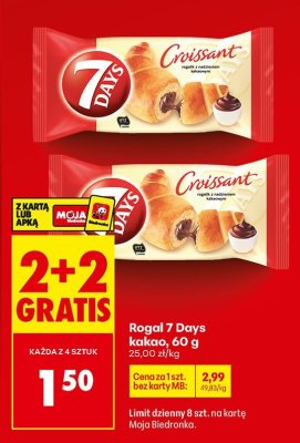 Rogal kakaowy, 60 g promocja w Biedronka