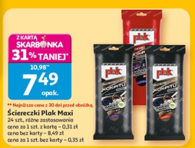 Ściereczki Maxi Plak promocja w Auchan