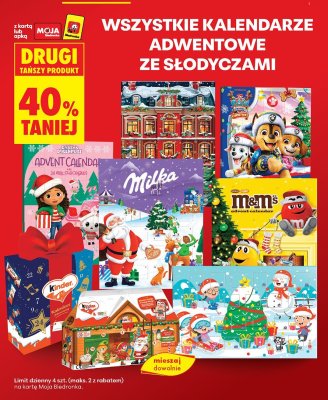 Kalendarz adwentowy Kinder promocja w Biedronka