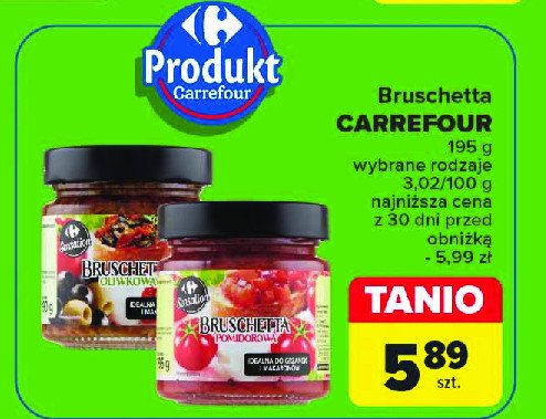 Bruschetta oliwkowa Carrefour sensation promocja