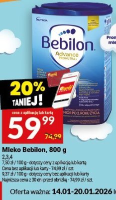 Mleko Bebilon, 800 g promocja w Twój Market