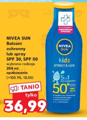 Spray aktywujący opaleniznę spf 30 Nivea sun protect & bronze promocja