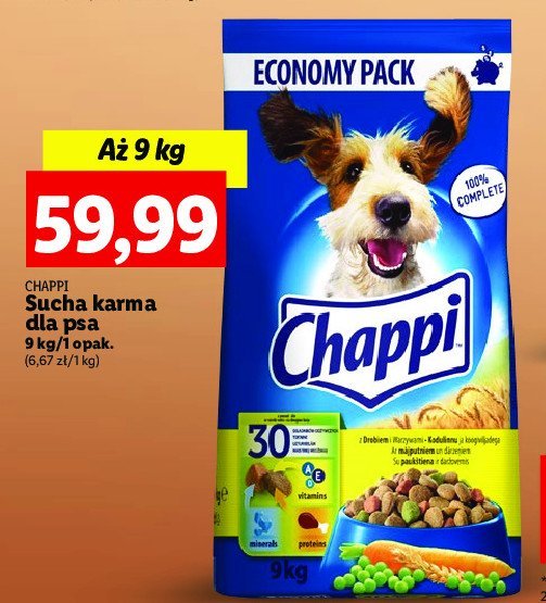 Karma dla psa z drobiem i warzywami Chappi promocja