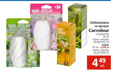 Minispray o zapachu tropikalnego lata zapas Carrefour promocja