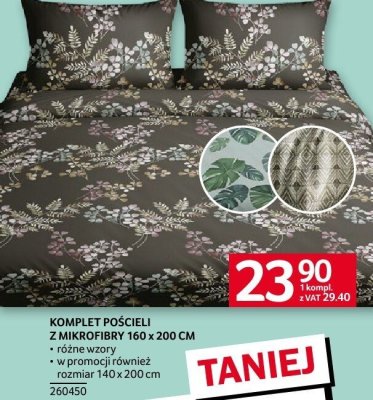 Komplet pościeli z mikrofibry promocja w Selgros