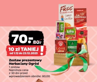 Zestaw prezentowy Herbaciany Ogród promocja w Netto