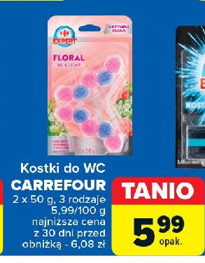 Kostka do wc floral Carrefour expert promocja w Carrefour Market