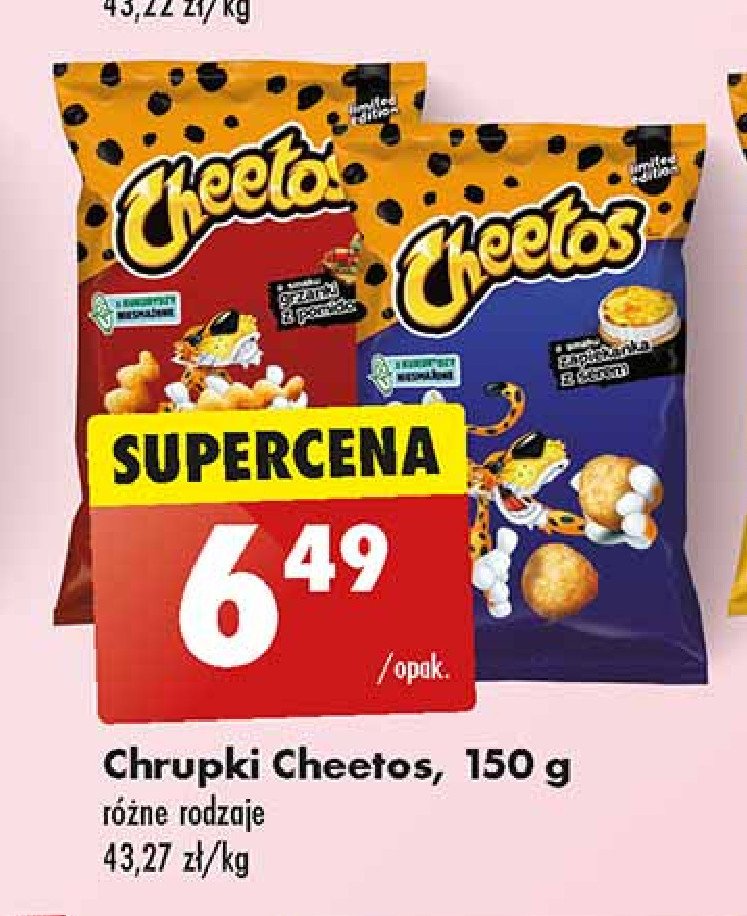 Chrupki zapiekanka z serem Cheetos Frito lay cheetos promocja