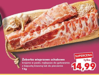 Żeberka wieprzowe schabowe  promocja w Kaufland