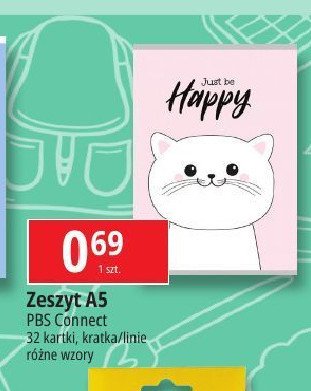 Zeszyt a5/32 k. linia Pbs connect polska promocja