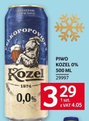 Piwo Kozel 0% 500 ml promocja w Selgros