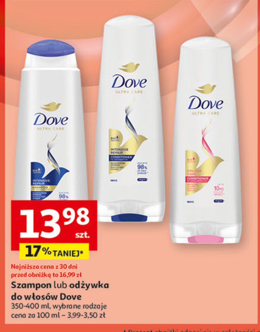 Odżywka do włosów intensive repair Dove promocja w Auchan