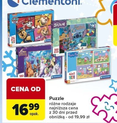 Puzzle różne rodzaje promocja w Carrefour