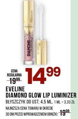 Rozświetlacz EVELINE DIAMOND GLOW LIP LUMINIZER promocja w Drogerie Natura