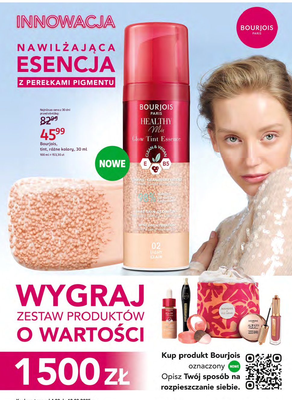 Podkład z perełkami BOURJOIS HEALTHY MIX GLOW promocja w Rossmann