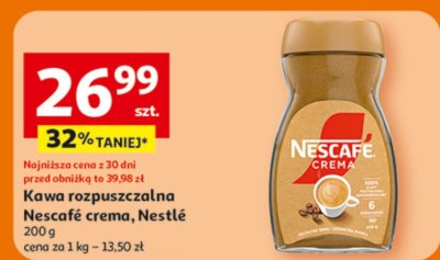 Kawa rozpuszczalna Nescafé crema, Nestlé promocja w Auchan