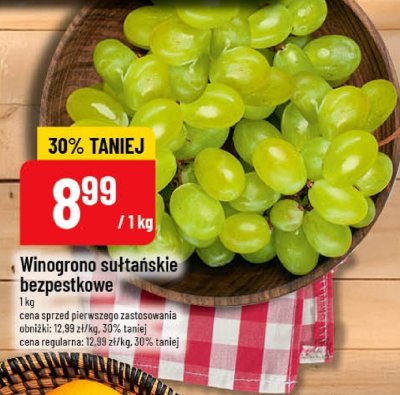 Winogrono sułtańskie bezpestkowe promocja w POLOmarket