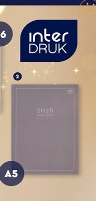 Kalendarz książkowy A5 promocja w Biedronka