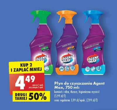 Płyn do usuwania tłuszczu Agent max promocja