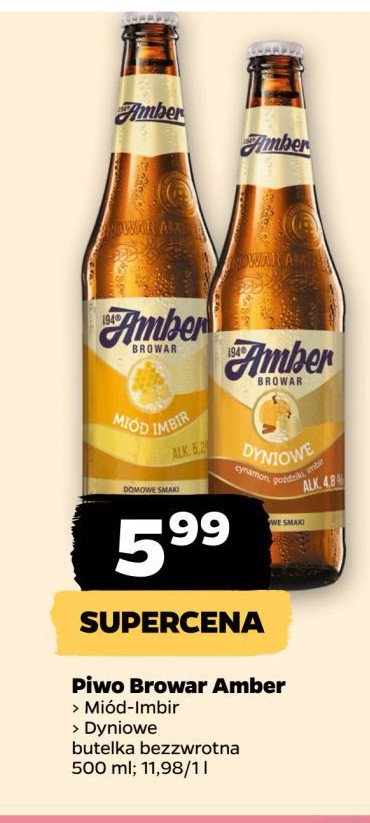 Piwo dyniowe Amber promocja w Netto