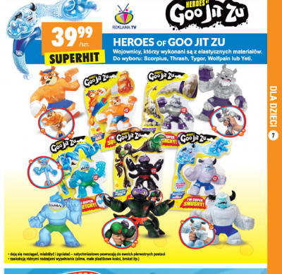 Figurka yeti Heroes of goo jit zu promocja