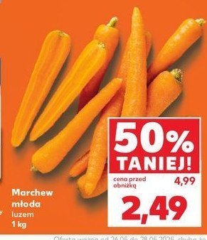 Marchew młoda promocja w Kaufland