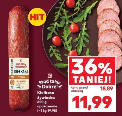 Kiełbasa żywiecka 600g promocja w Kaufland
