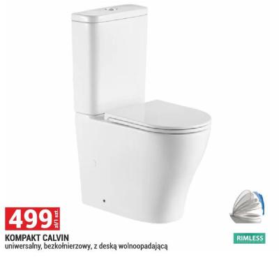 Kompakt Calvin uniwersalny, bezkołnierzowy, z deską wolnoopadającą promocja w Merkury Market