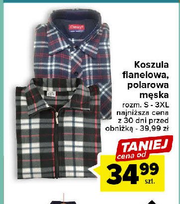 Koszula polarowa m臋ska m-3xl promocja