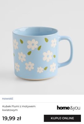 Kubek Flumi z motywem kwiatowym promocja w home&you