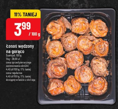 Łosoś wędzony na gorąco Suempol promocja w POLOmarket