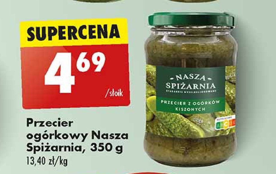 Przecier z ogórków kiszonych Nasza spiżarnia promocja