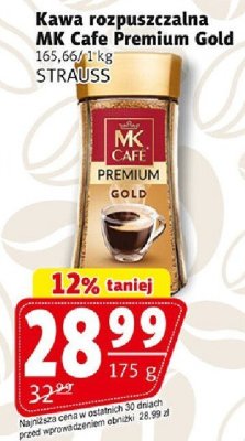 Kawa rozpuszczalna MK Cafe Premium Gold promocja w Prim Market