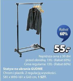 Stojak na ubrania GUDME promocja w Jysk
