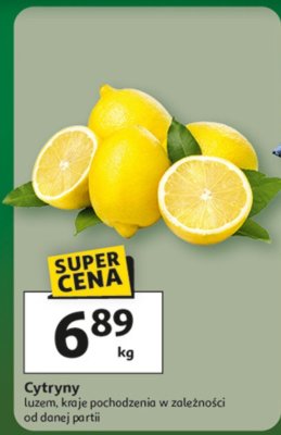 Cytryny luzem promocja w Auchan