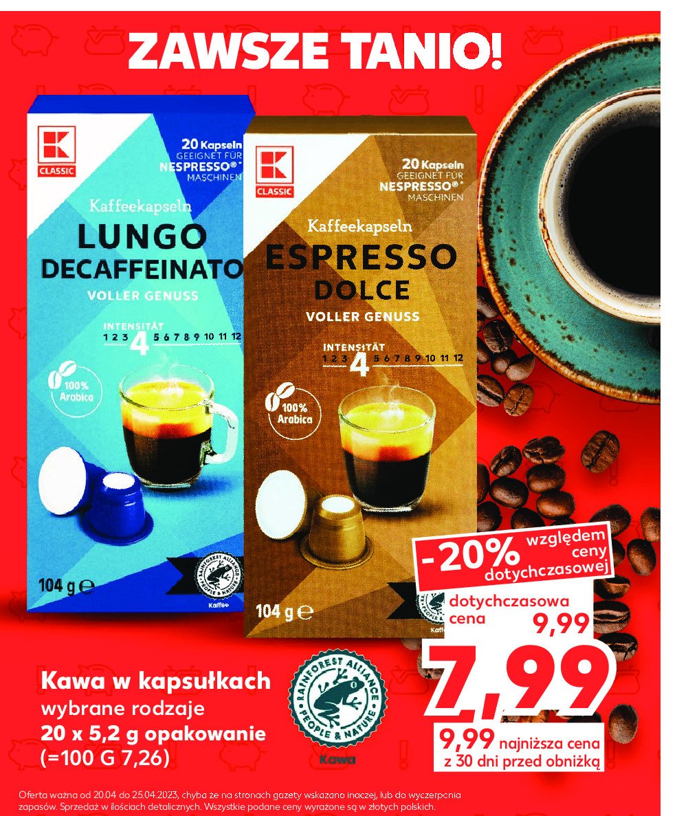Kawa lungo K-classic promocja