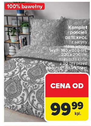 Komplet pościeli satyna wym. 160 x 200 cm + 2 x 70 x 80 cm Detexpol promocja