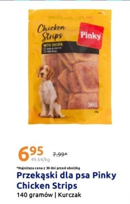 Przekąski dla psa Pinky Chicken Strips kurczak promocja w Action