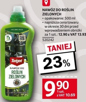 Nawóz do roślin zielonych Target opakowanie 500 ml promocja w Selgros