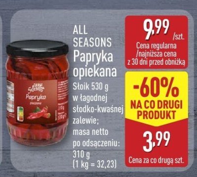Papryka opiekana ALL SEASONS promocja w Aldi
