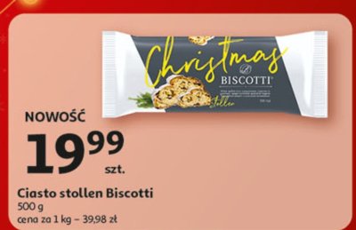 Ciastka Ciasto stollen Biscotti promocja w Auchan
