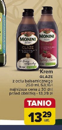 Krem z octu balsamicznego o smaku malin Monini glaze promocja