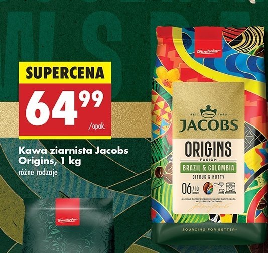 Kawa brazil & colombia Jacobs origins promocja w Biedronka