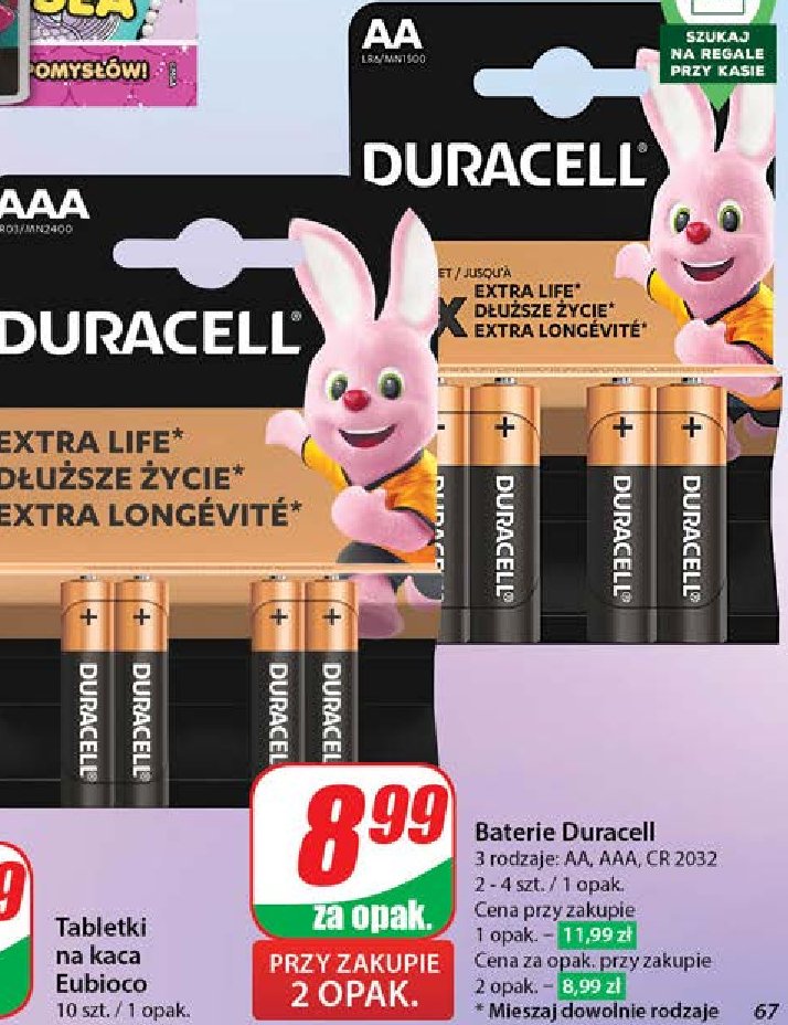 Baterie aa/lr6 Duracell promocja w Dino