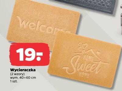Wycieraczka (2 wzory) wym. 40×60 cm promocja w Netto