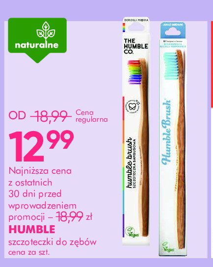 Szczoteczka bambusowa ultra soft Humble brush promocja